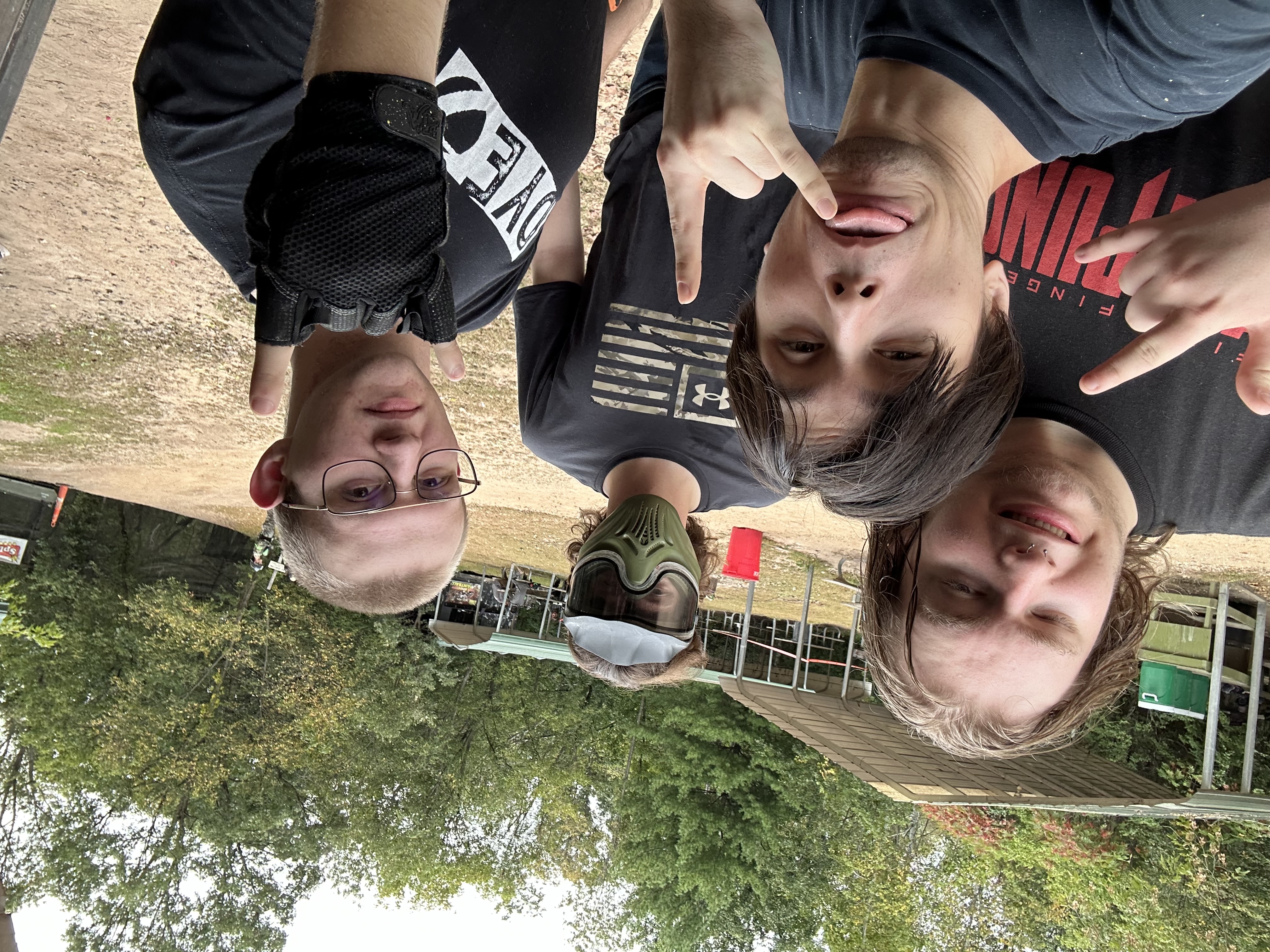 Time that I hanged out with my friends and also played paintball for the first time.